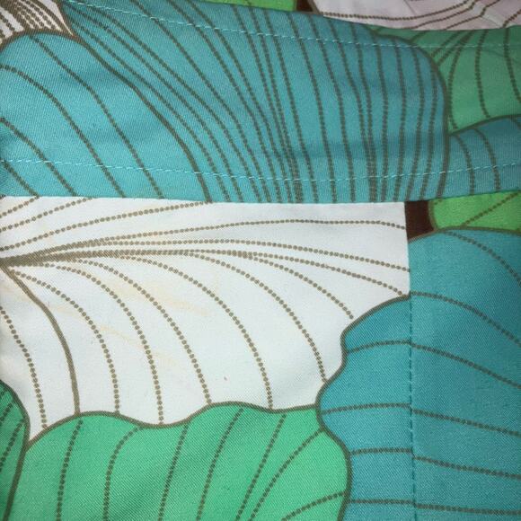 Floral striped reversible strapless mini dress Y2K groovy bohemian tropical chic - Picture 14 of 14